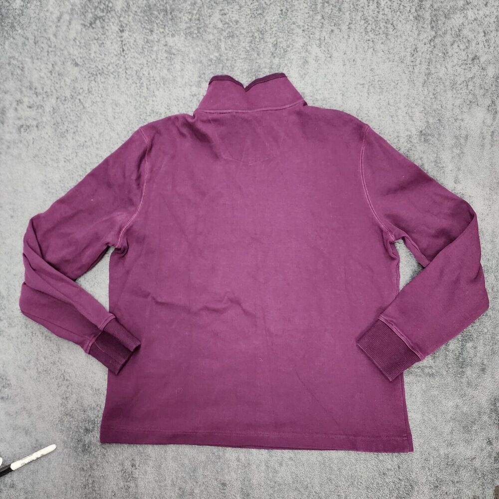 Robert Graham Men’s Quarter Zip Purple Pullover Sweater Size XL - Picture 2 of 11